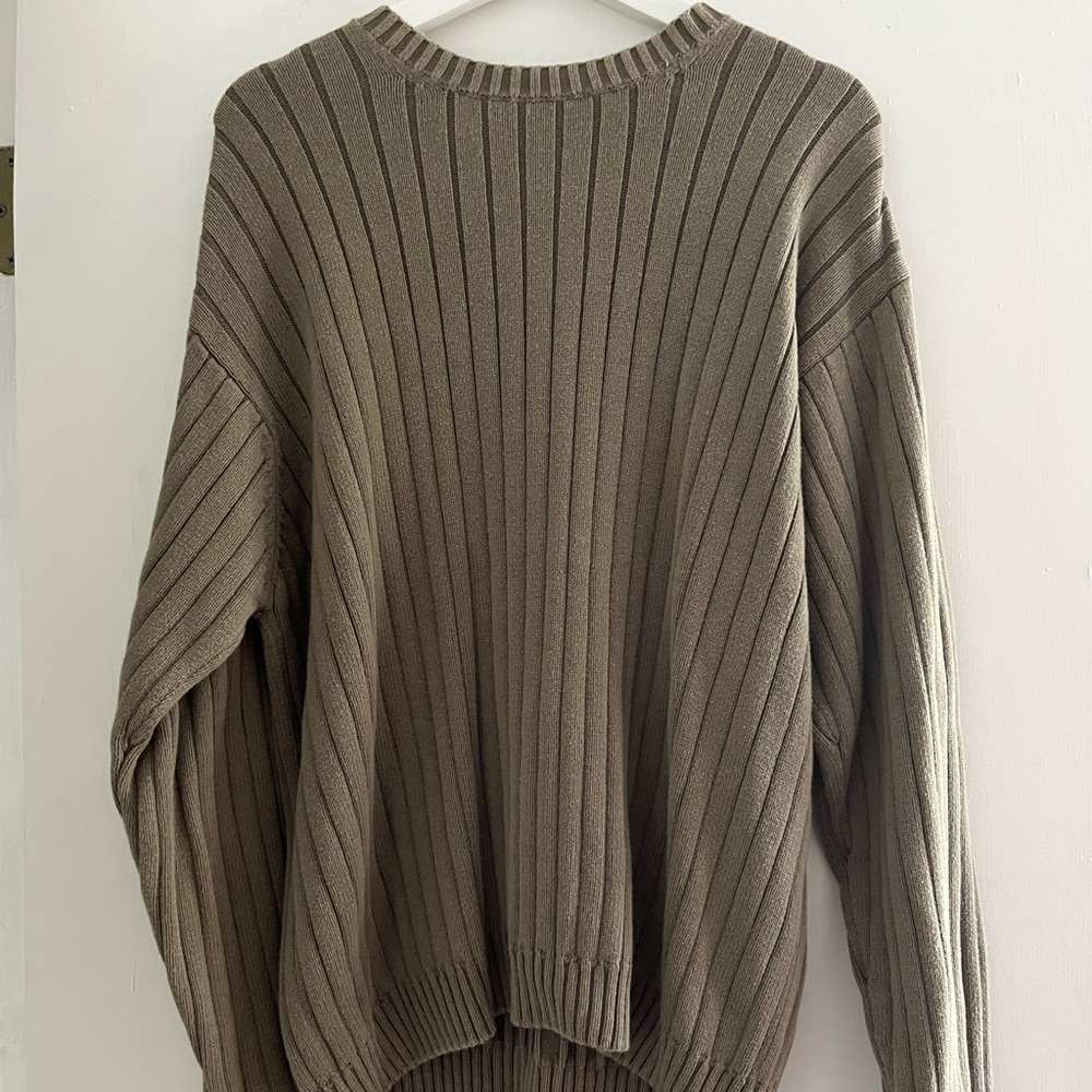 Arrow Blue Jean Co. Olive Green Knit Sweater